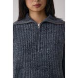 ラメベロアハーフZIPニットトップス | AZUL BY MOUSSY | 詳細画像27 