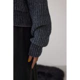 ラメベロアハーフZIPニットトップス | AZUL BY MOUSSY | 詳細画像29 