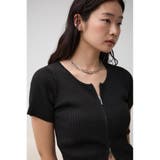 Wジップショートスリーブプルオーバー | AZUL BY MOUSSY | 詳細画像11