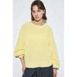 L/YEL1 | 畔編みリラックスニットトップス | AZUL BY MOUSSY