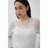 L/GRY1 | シアーラメ長袖トップス | AZUL BY MOUSSY