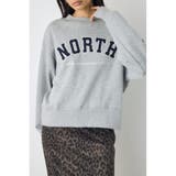 カレッジワッペンロゴ裏毛トップス | AZUL BY MOUSSY | 詳細画像9