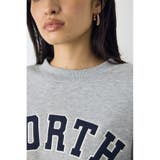 カレッジワッペンロゴ裏毛トップス | AZUL BY MOUSSY | 詳細画像15