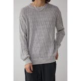 GRY | ヴィンテージライクジャガードニット | AZUL BY MOUSSY