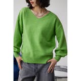 GRN | Vネックアソートカラーニットプルオーバー | AZUL BY MOUSSY