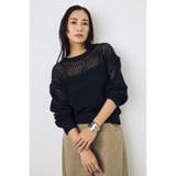 BLK | クロップドメッシュニット | AZUL BY MOUSSY