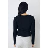フェイクレイヤードレースアップニット | AZUL BY MOUSSY | 詳細画像5