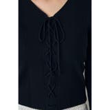 フェイクレイヤードレースアップニット | AZUL BY MOUSSY | 詳細画像7