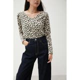 柄GRY5 | NUDIE 2WAY LEOPARD KNITⅡ | AZUL BY MOUSSY
