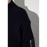 スタンドカラーWジップニット | AZUL BY MOUSSY | 詳細画像22