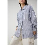 柄NVY5 | RELATECH COTTON LOOSE SHIRT | AZUL BY MOUSSY