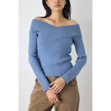 クロスデザイン長袖ニットトップス | AZUL BY MOUSSY | 詳細画像29