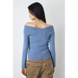 クロスデザイン長袖ニットトップス | AZUL BY MOUSSY | 詳細画像32