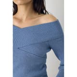クロスデザイン長袖ニットトップス | AZUL BY MOUSSY | 詳細画像34