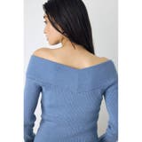 クロスデザイン長袖ニットトップス | AZUL BY MOUSSY | 詳細画像35