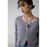 モールヤーンダブルジップカーディガン | AZUL BY MOUSSY | 詳細画像23