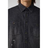 AZUL DENIM ダメージシャツ | AZUL BY MOUSSY | 詳細画像8