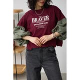 ボリュームスリーブドッキングTシャツ | AZUL BY MOUSSY | 詳細画像12 