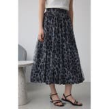 柄BLK5 | チュールレイヤードバルーンスカート | AZUL BY MOUSSY