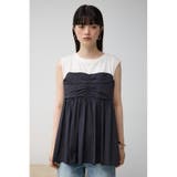 ギャザービスチェレイヤードトップス | AZUL BY MOUSSY | 詳細画像4