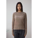 ジャガードロゴリブトップス | AZUL BY MOUSSY | 詳細画像15