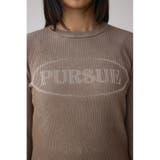 ジャガードロゴリブトップス | AZUL BY MOUSSY | 詳細画像18