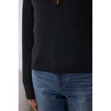 格上げ ヘンリーネックデザインニットトップス | AZUL BY MOUSSY | 詳細画像10