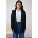 ヘリンボーンニットカーディガン | AZUL BY MOUSSY | 詳細画像4