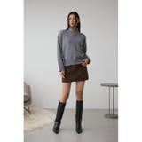 AZUL DENIM 起毛ツイルレオパードミニ | AZUL BY MOUSSY | 詳細画像17