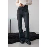 L/BLK1 | AZUL DENIM H/Wバックリボンフレアデニム | AZUL BY MOUSSY