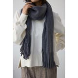 C.GRY | ソフトタッチニットフリンジストール | AZUL BY MOUSSY