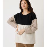 BI-COLOR PANEL TOP/バイカラーパネルトップ | AZUL BY MOUSSY | 詳細画像10 