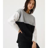 BI-COLOR PANEL TOP/バイカラーパネルトップ | AZUL BY MOUSSY | 詳細画像2 
