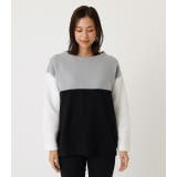 BI-COLOR PANEL TOP/バイカラーパネルトップ | AZUL BY MOUSSY | 詳細画像4 
