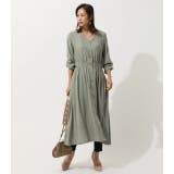 COLLARLESS BLOUSING ONEPIECE | AZUL BY MOUSSY | 詳細画像12 