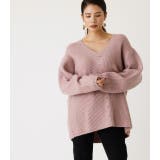V/N LOOSE KNIT TOPS/Vネックルーズニットトップス | AZUL BY MOUSSY | 詳細画像12 