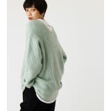 V/N LOOSE KNIT TOPS/Vネックルーズニットトップス | AZUL BY MOUSSY | 詳細画像2 