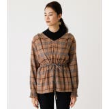 PEPLUM CHECK BLOUSE/ペプラムチェックブラウス | AZUL BY MOUSSY | 詳細画像4 
