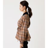 PEPLUM CHECK BLOUSE/ペプラムチェックブラウス | AZUL BY MOUSSY | 詳細画像5 