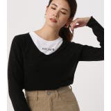 NUDIE V/N KNIT TOPS/ヌーディーVネックニットトップス | AZUL BY MOUSSY | 詳細画像11 