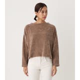 VELOR YARN LOOSE TOPS/ベロアヤーンルーズトップス | AZUL BY MOUSSY | 詳細画像4 