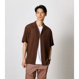 CREPE OPEN COLLAR SHIRT/クレープオープンカラーシャツ | AZUL BY MOUSSY | 詳細画像11 
