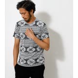 PILE JACQUARD TEE/パイルジャガードTシャツ | AZUL BY MOUSSY | 詳細画像1 