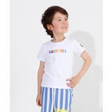 ホワイト | 親子お揃い ロゴ刺繍 Tシャツ | BABYDOLL