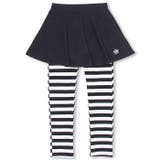 ボーダー/ブラック/ロング | スカート付きウルトラストレッチパンツ 6422K | BABYDOLL