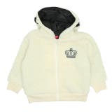 オフホワイト | 親子お揃いボアジップパーカー 7164K 冬物 | BABYDOLL