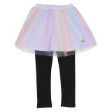 レインボー | チュールスカート付きウルトラストレッチパンツ 10分丈スカッツ 7283K | BABYDOLL