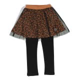 ヒョウ | チュールスカート付きウルトラストレッチパンツ 10分丈スカッツ 7283K | BABYDOLL