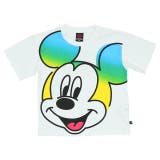 ミッキー | 親子お揃い ディズニー グラデーションBIGフェイス半袖Tシャツ 8016K | BABYDOLL
