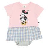 ミニー | ディズニー チェック切替ロンパース 8143B | BABYDOLL